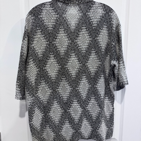 ZARA MEN’S DIAMOND PRINT SHORT SLEEVE BUTTONFRONT - Picture 3 of 3